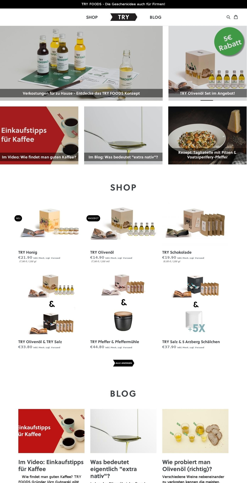 try-foods.com — Shopify storefront screenshot