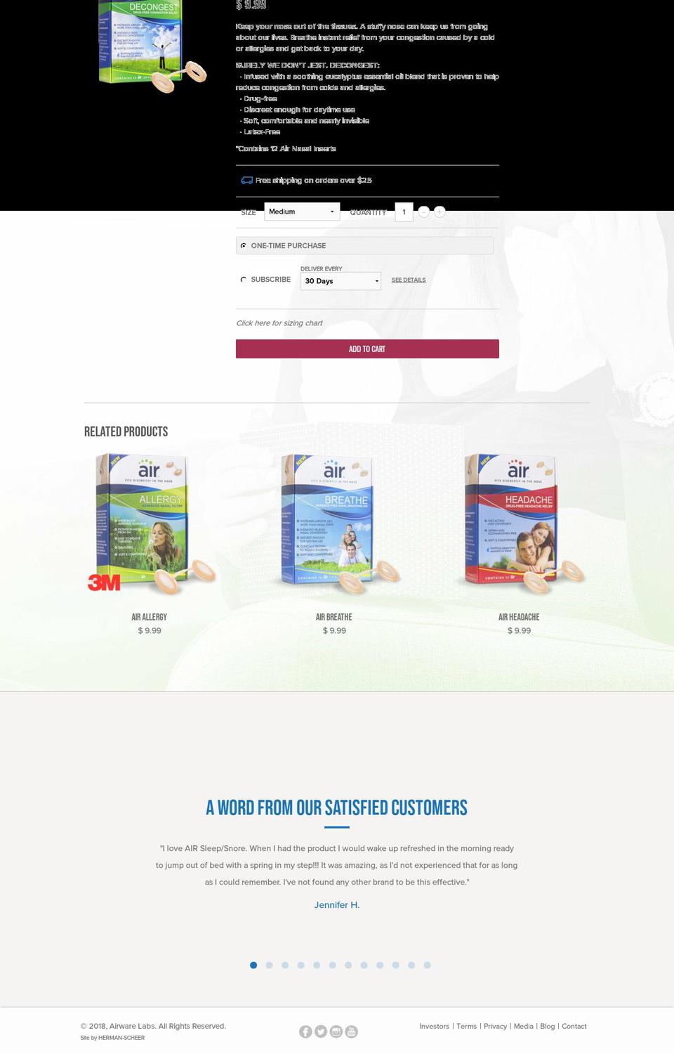 shopify-foundation-theme-master Shopify theme site example tryairdecongest.com