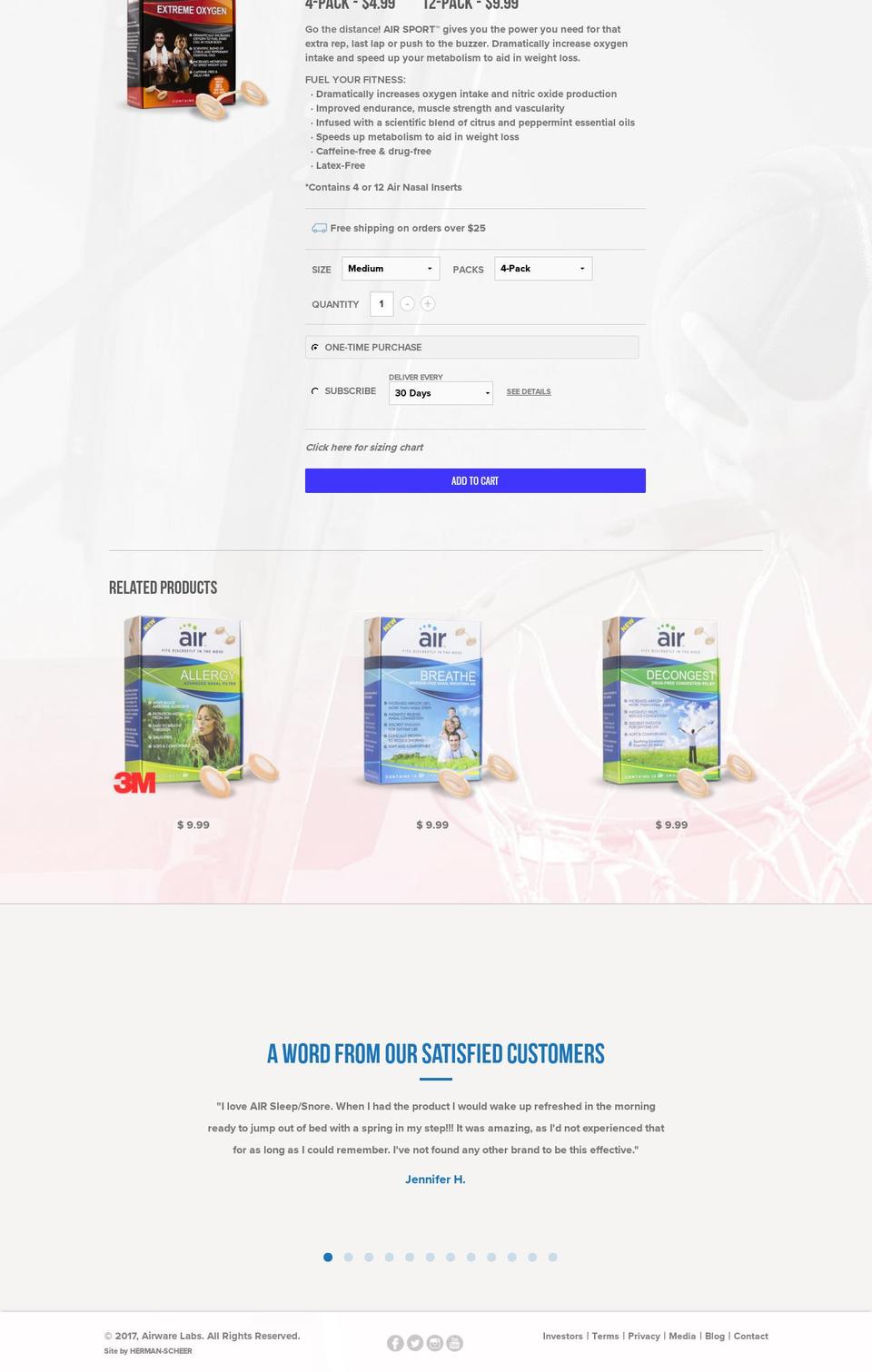 shopify-foundation-theme-master Shopify theme site example tryairsport.com