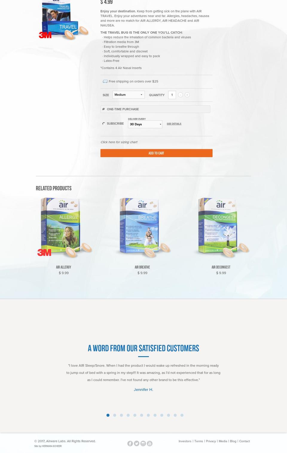 shopify-foundation-theme-master Shopify theme site example tryairtravel.com