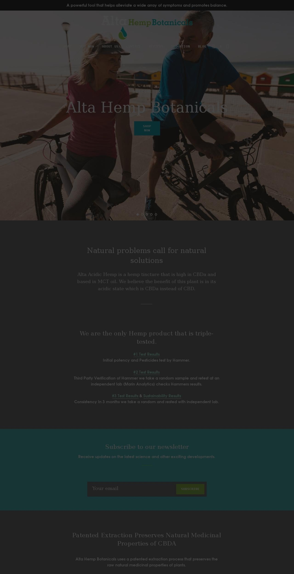 tryalta.com shopify website screenshot