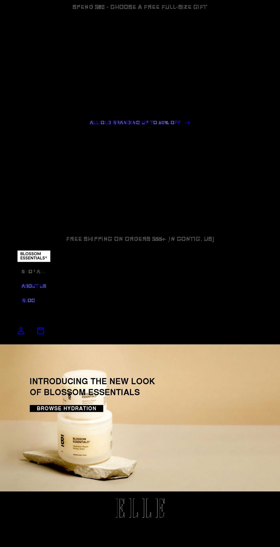 tryblossom.com shopify website screenshot