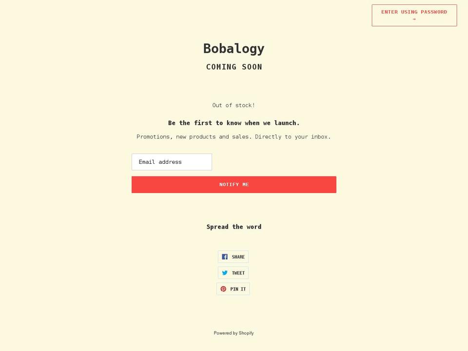 trybobalogy.com shopify website screenshot