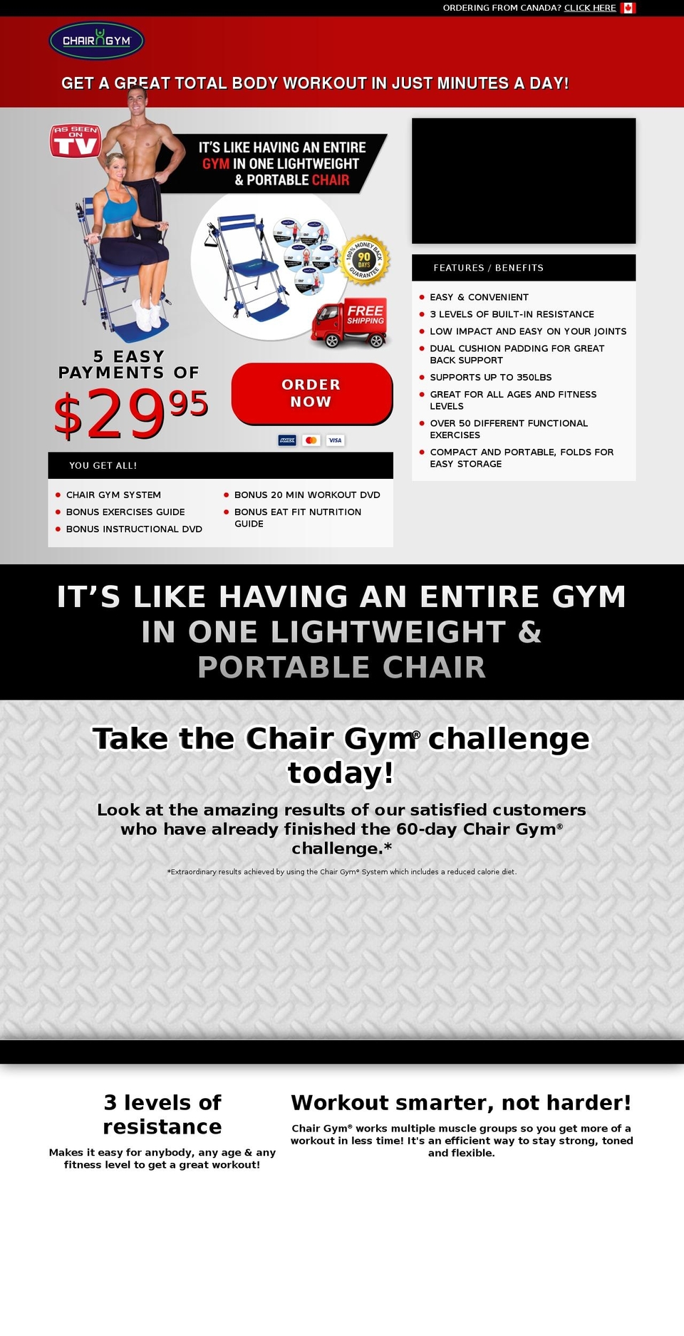 trychairgym.com — Shopify storefront screenshot