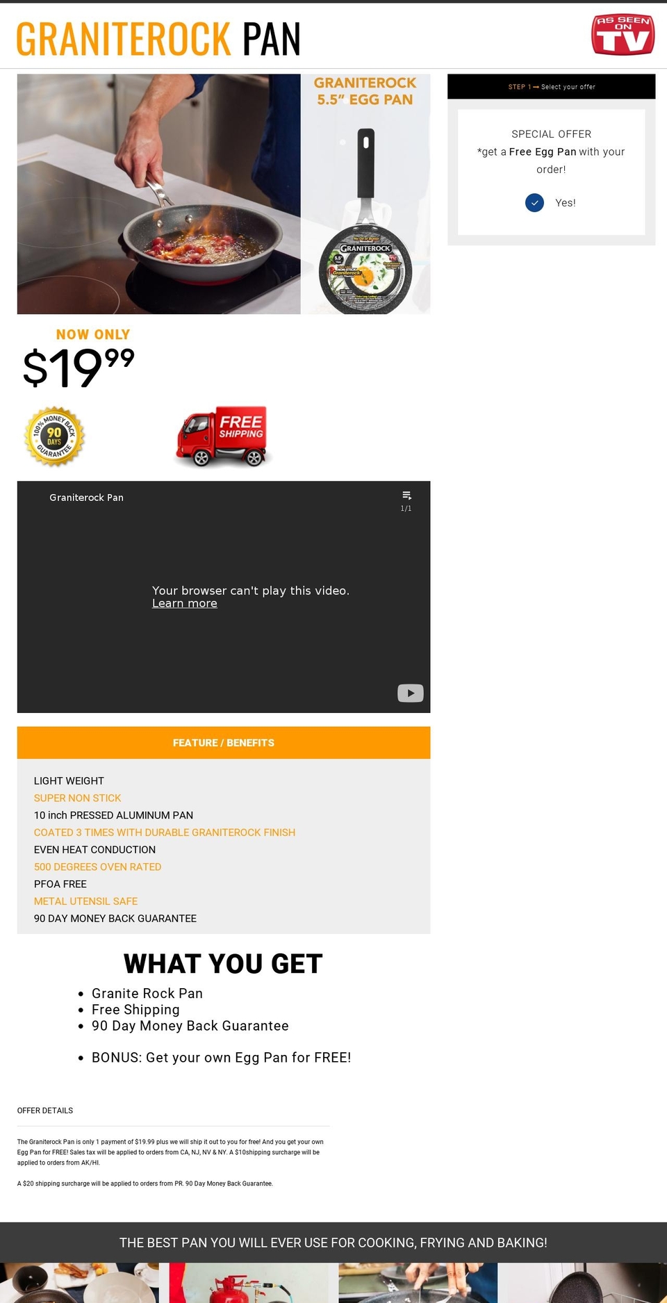trygraniterock.com shopify website screenshot