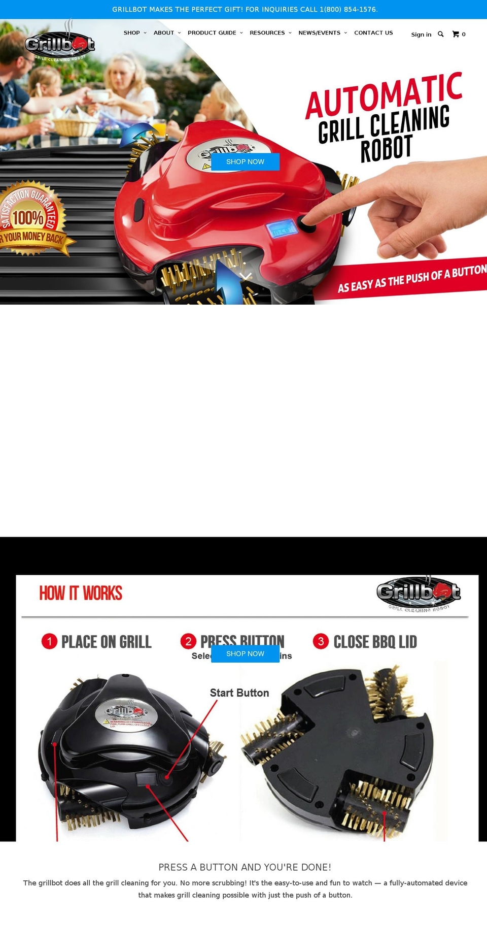 trygrillbot.com shopify website screenshot