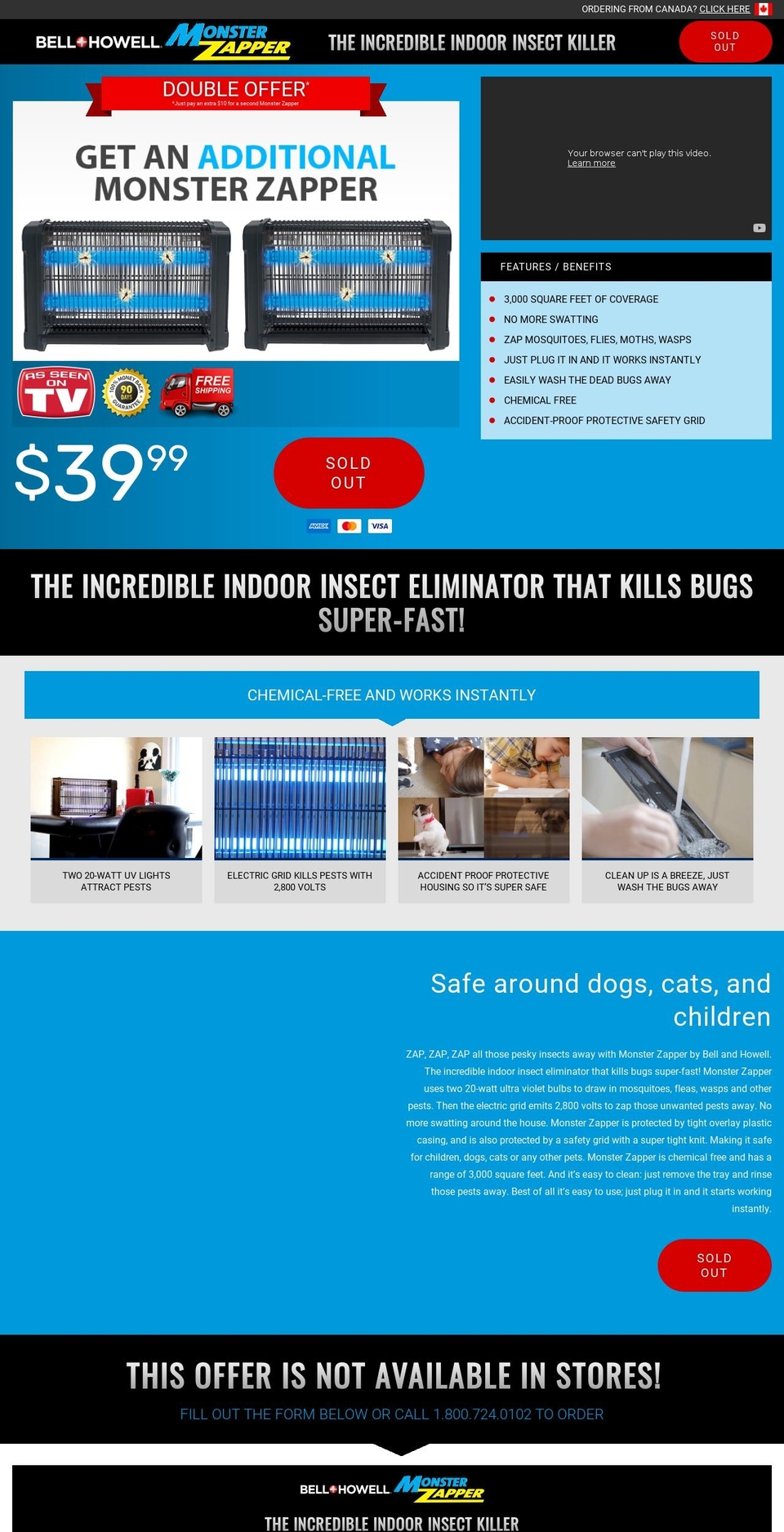 trymonsterzapper.com — Shopify storefront screenshot