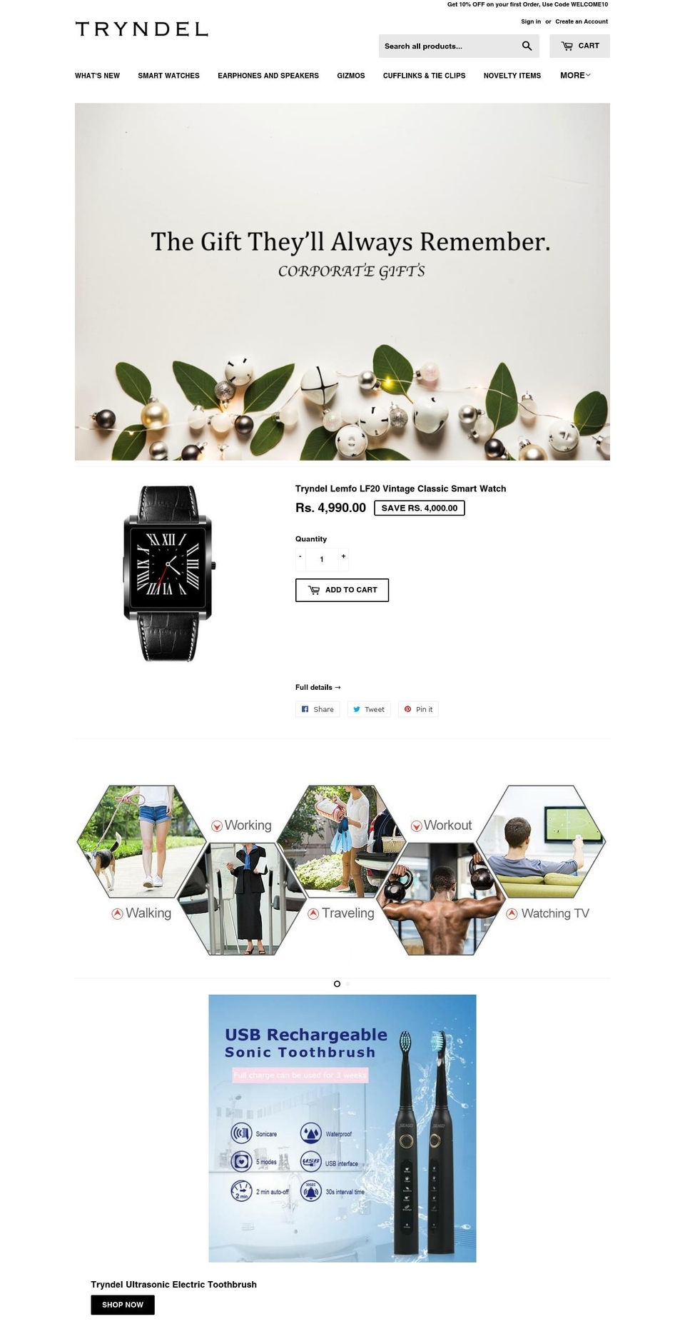 tryndel.com — Shopify storefront screenshot