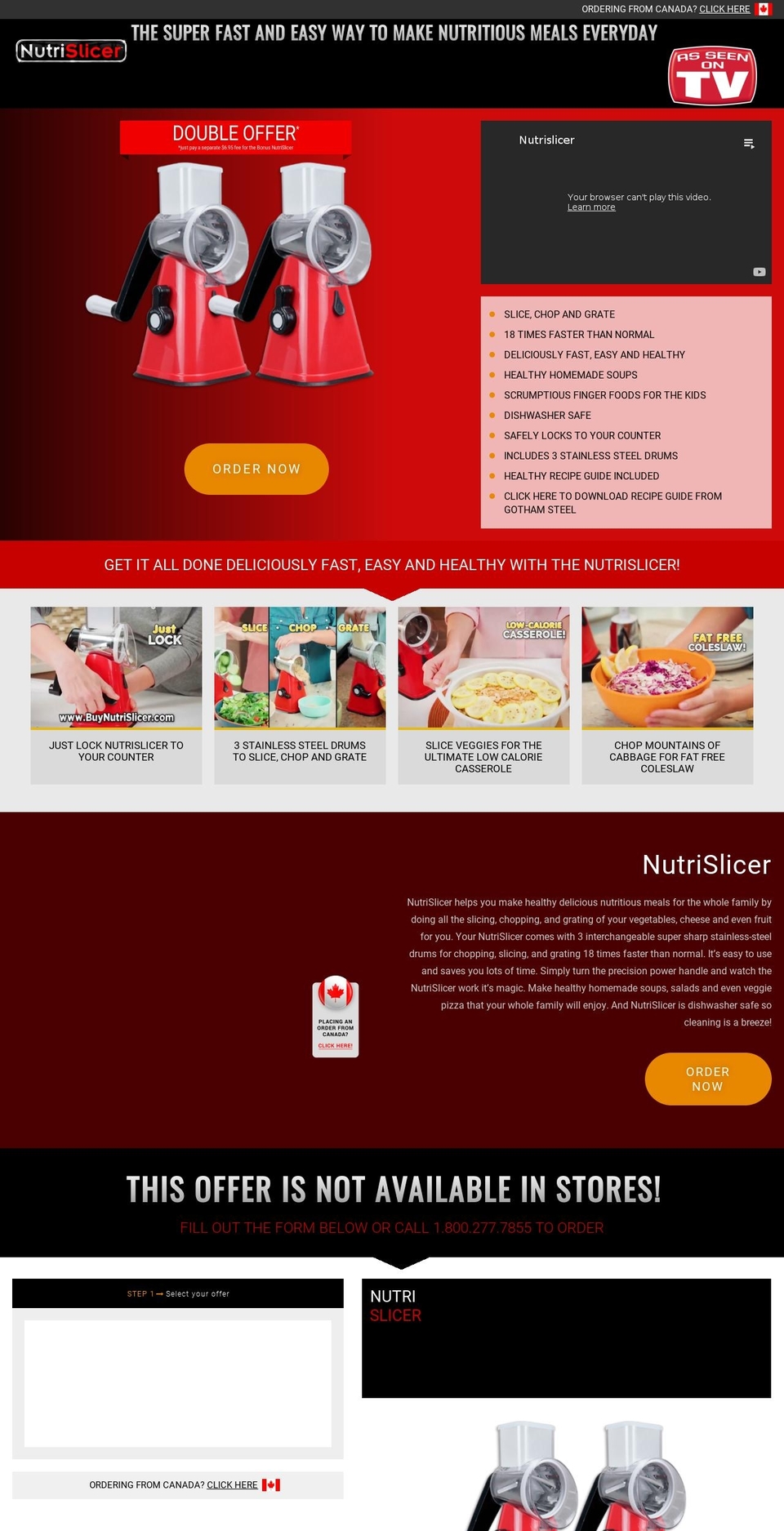 trynutrislicer.com shopify website screenshot