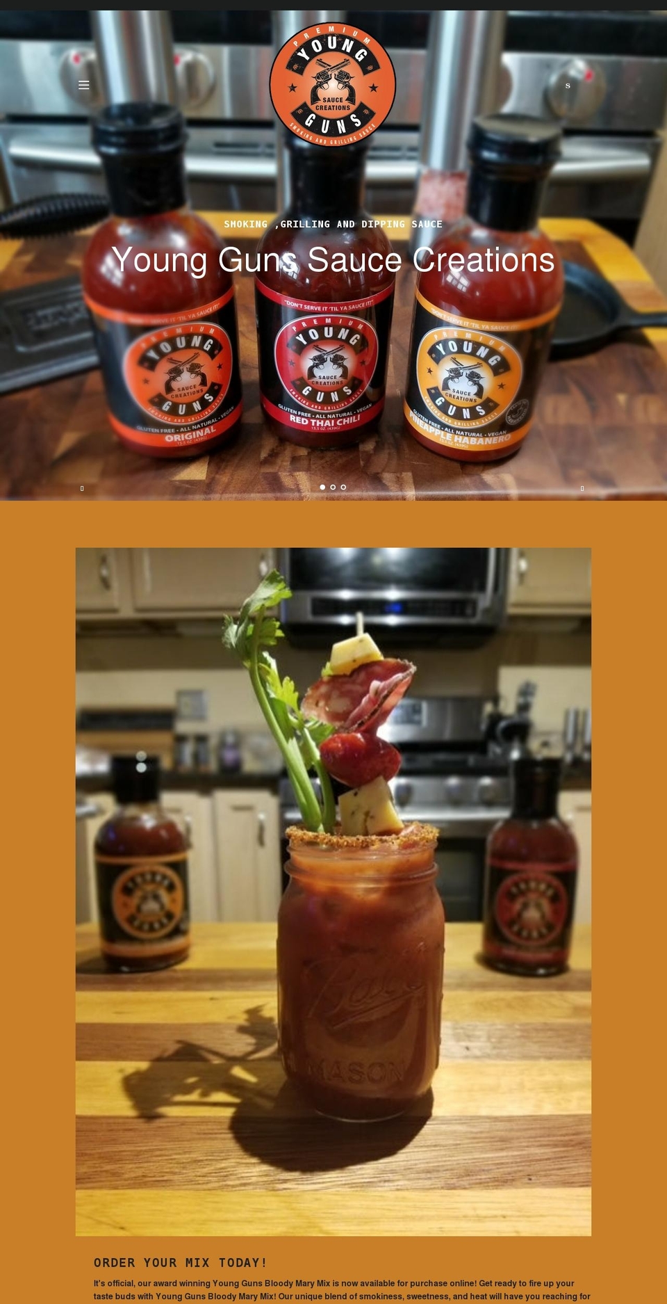 tryoursauce.com shopify website screenshot