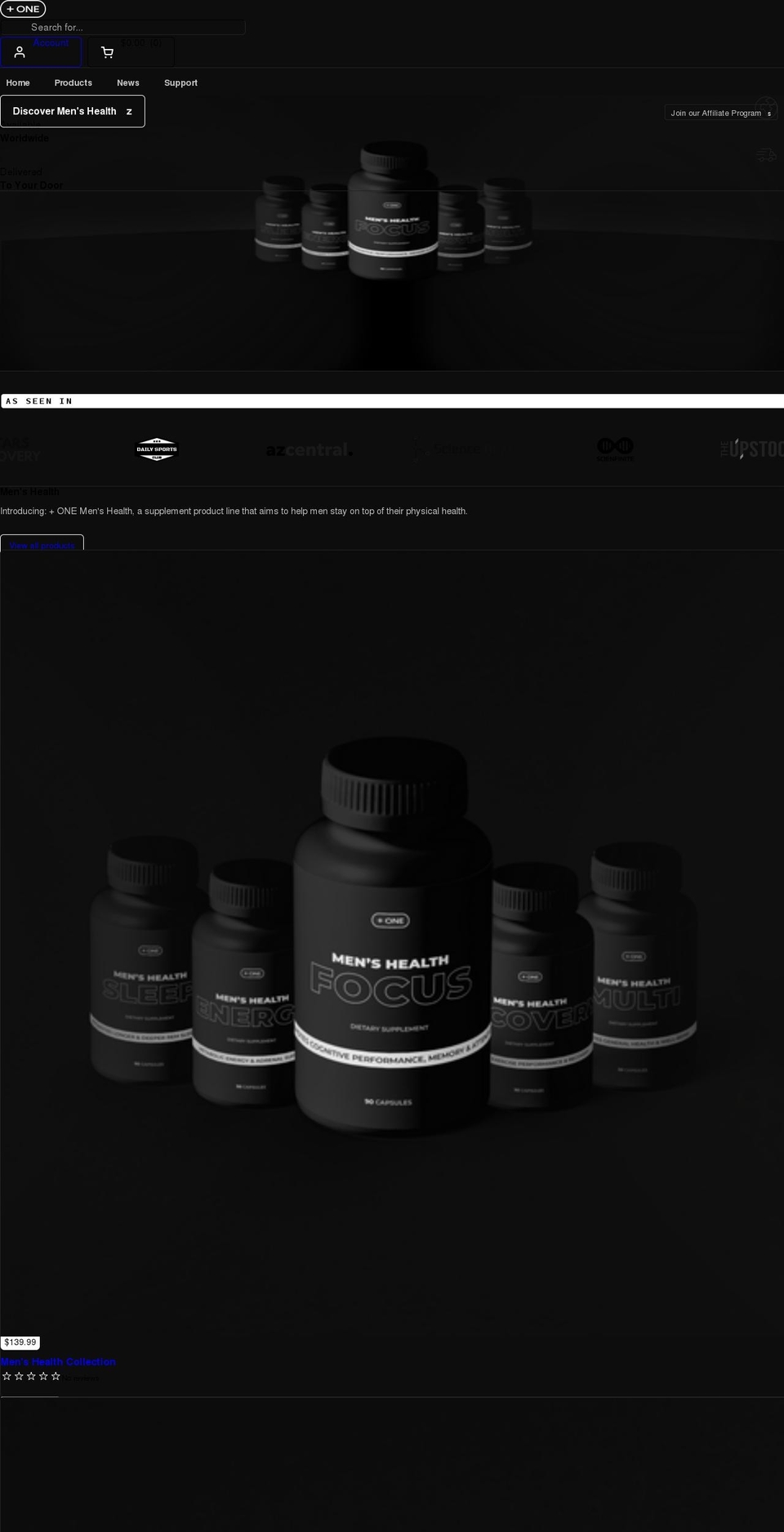 tryplusone.com shopify website screenshot