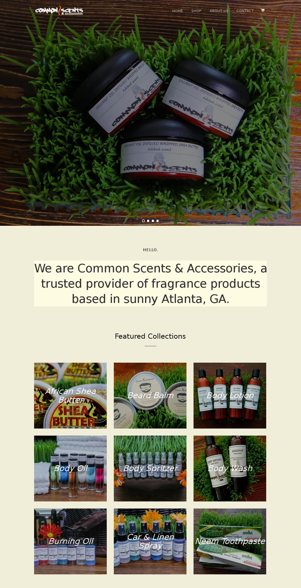 tryscents.com shopify website screenshot