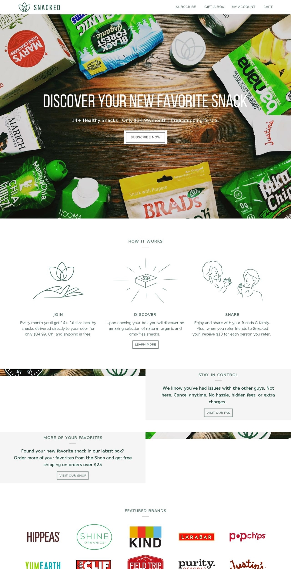 trysnacked.com — Shopify storefront screenshot