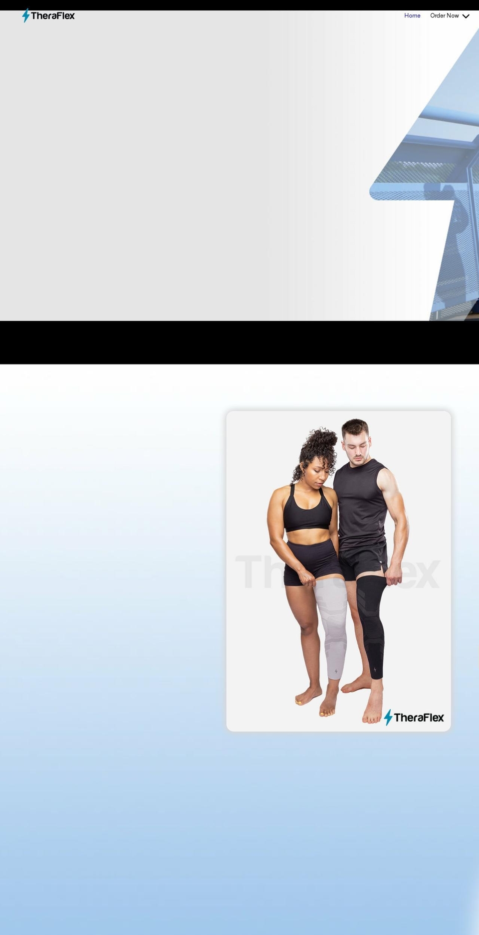 trytheraflex.com shopify website screenshot