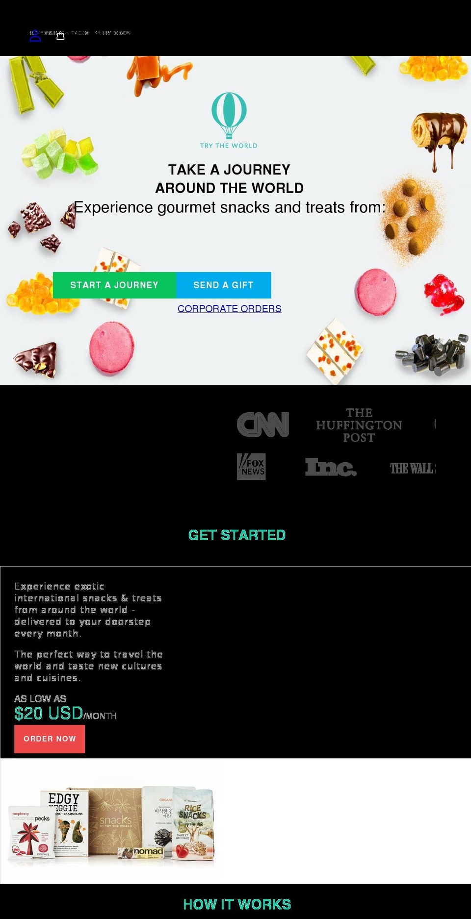trytheworldgroup.com — Shopify storefront screenshot
