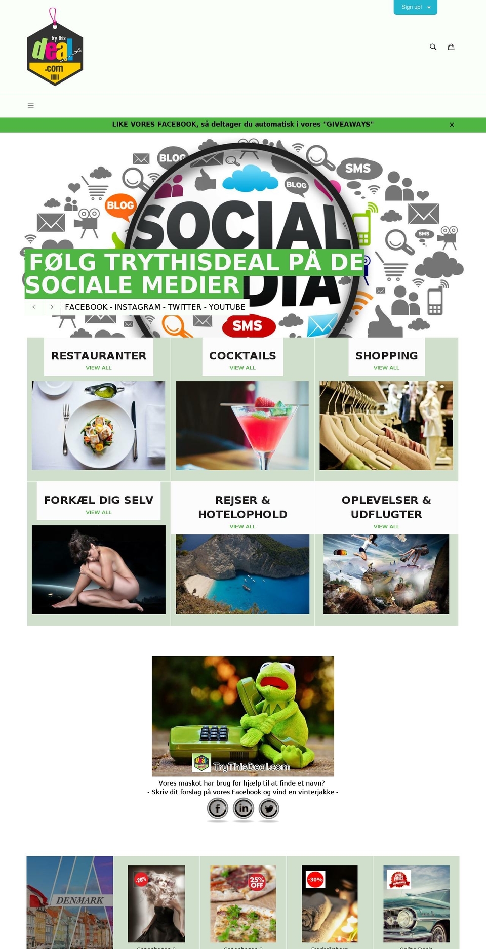 trythisdeal.com shopify website screenshot