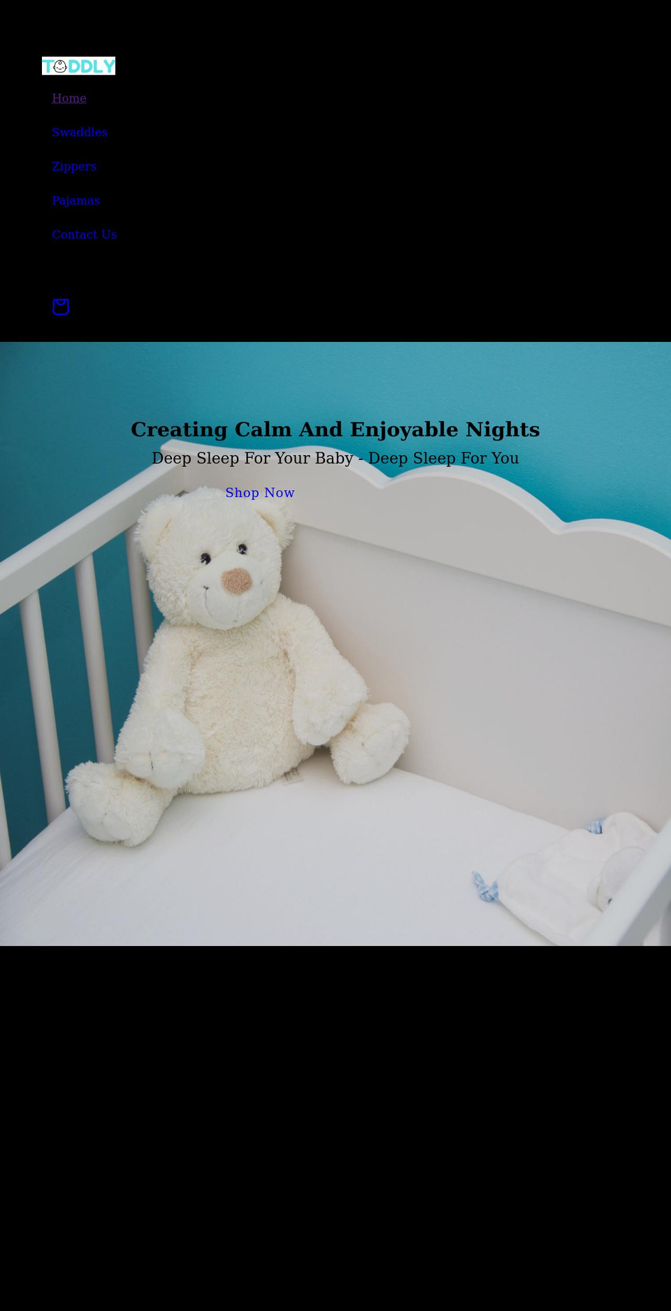 trytoddly.com shopify website screenshot