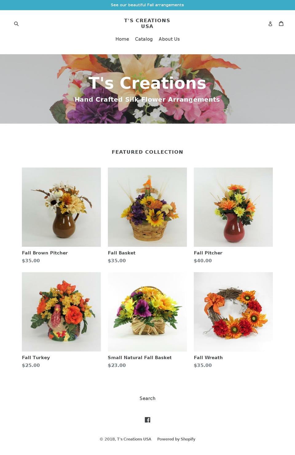 ts-creations.com — Shopify storefront screenshot