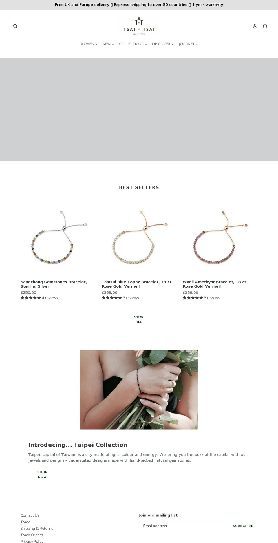 tsaixtsai.com — Shopify storefront screenshot