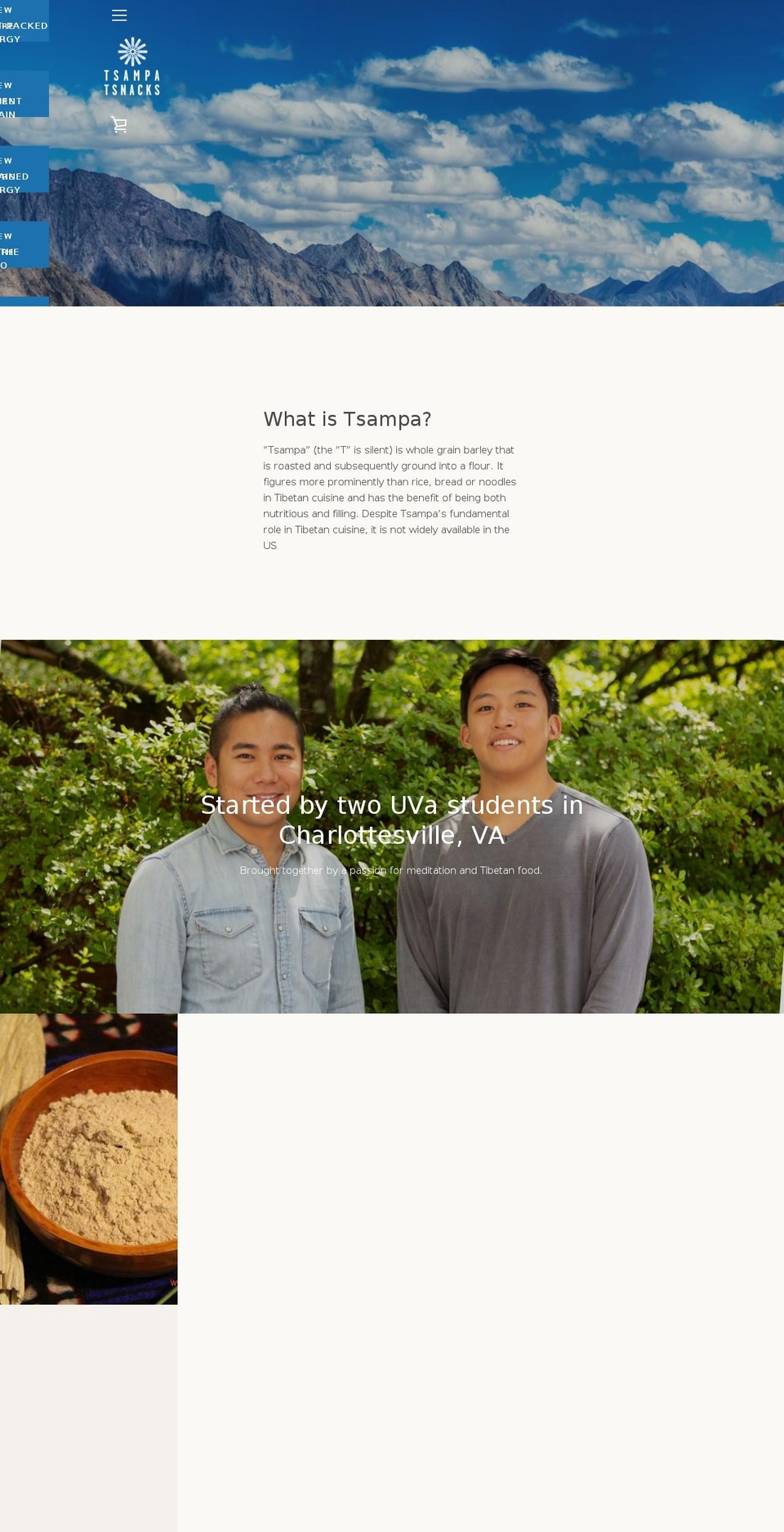 tsampa.co shopify website screenshot