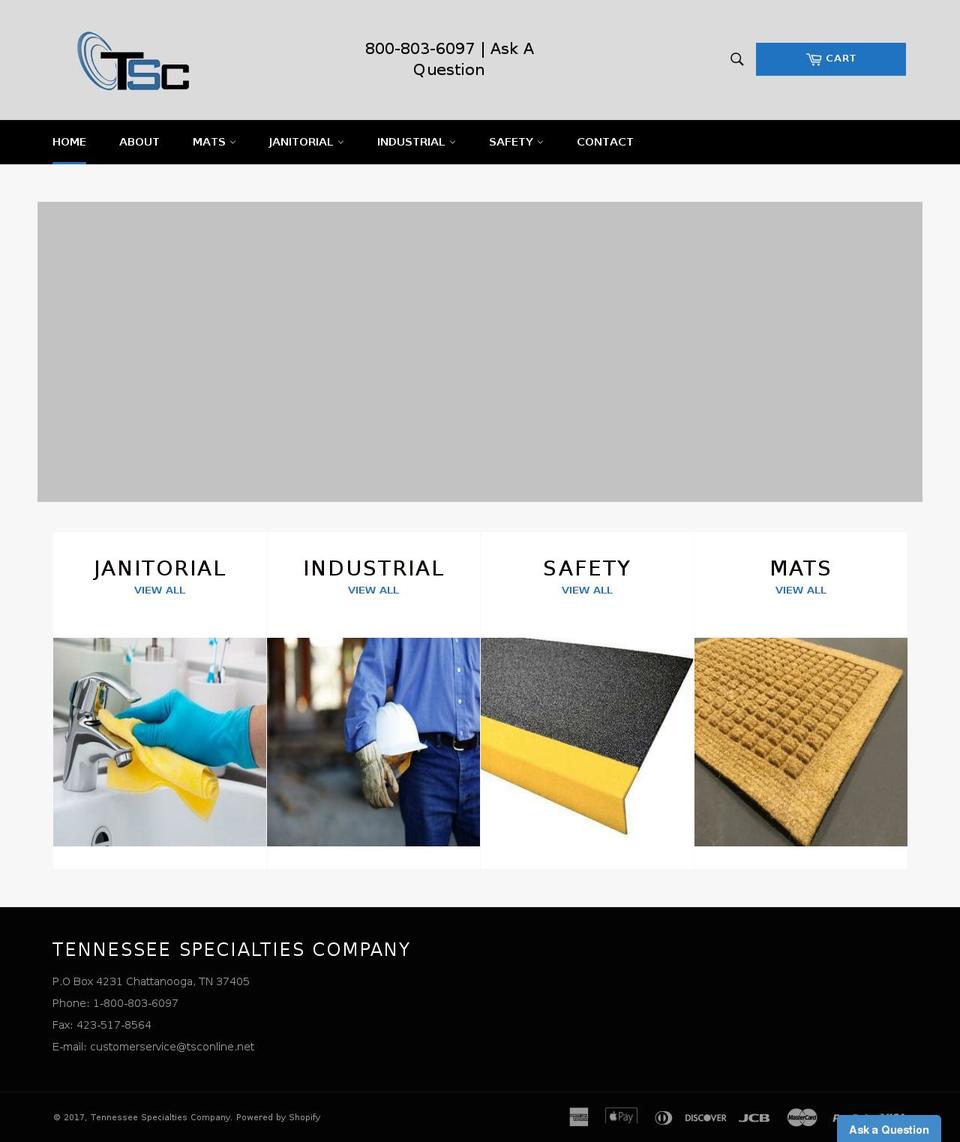 tsconline.net shopify website screenshot