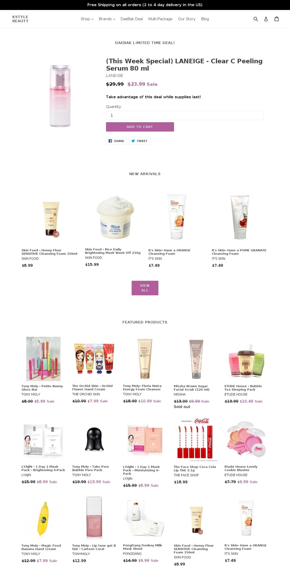 tsd-corp.com shopify website screenshot