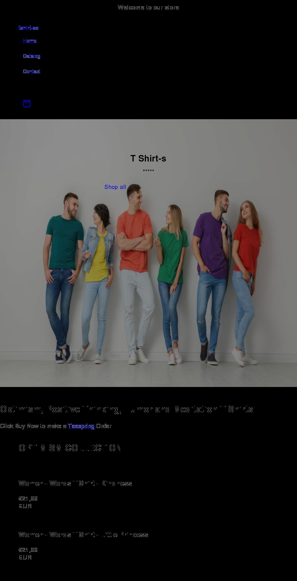 tshirt-s.com shopify website screenshot