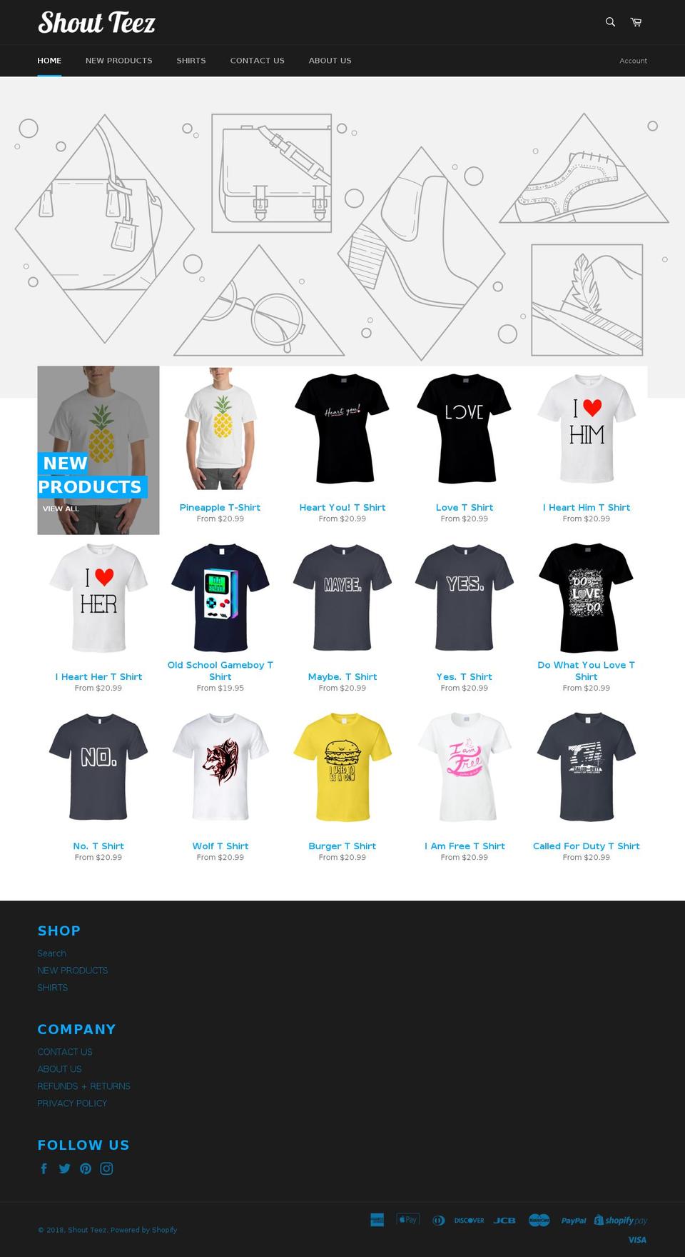 tshirtcrate.com — Shopify storefront screenshot