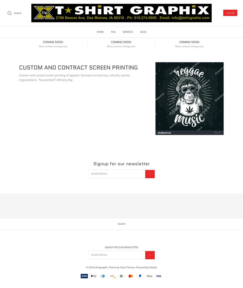 tshirtgraphix.com — Shopify storefront screenshot