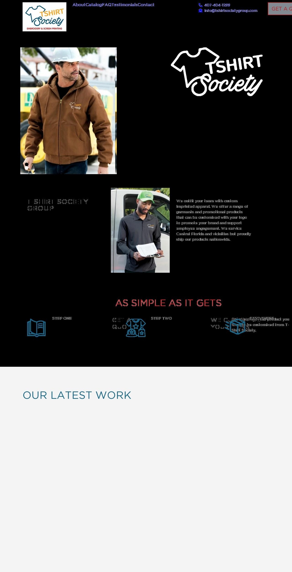 tshirtsocietygroup.com — Shopify storefront screenshot
