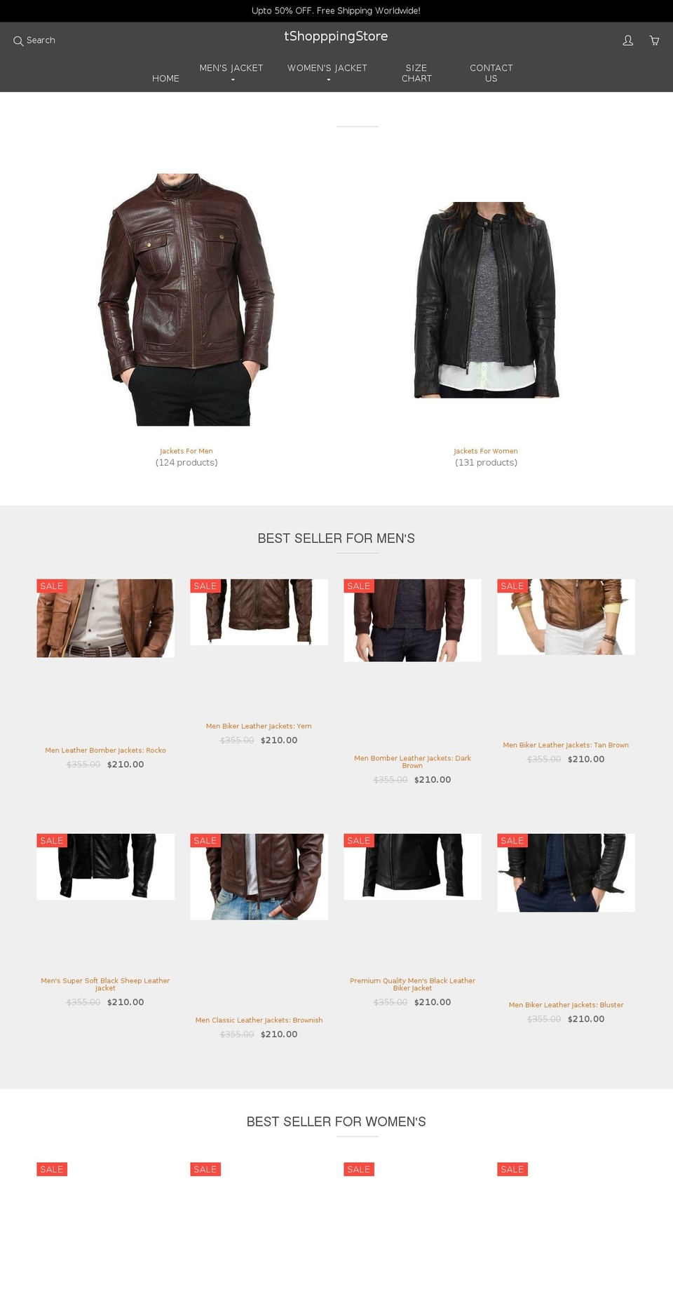 tshoppingstore.com — Shopify storefront screenshot
