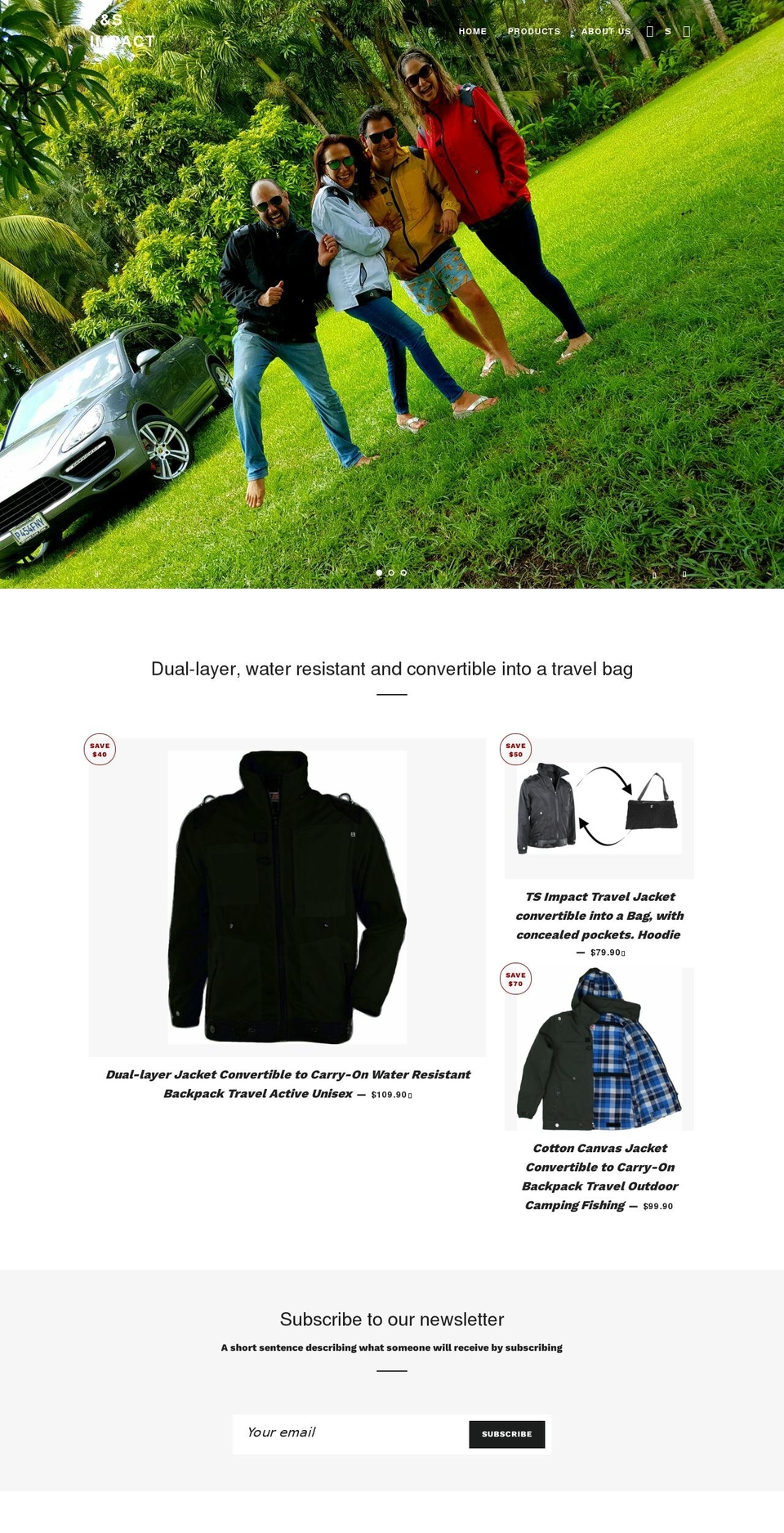 tsimpact.com shopify website screenshot