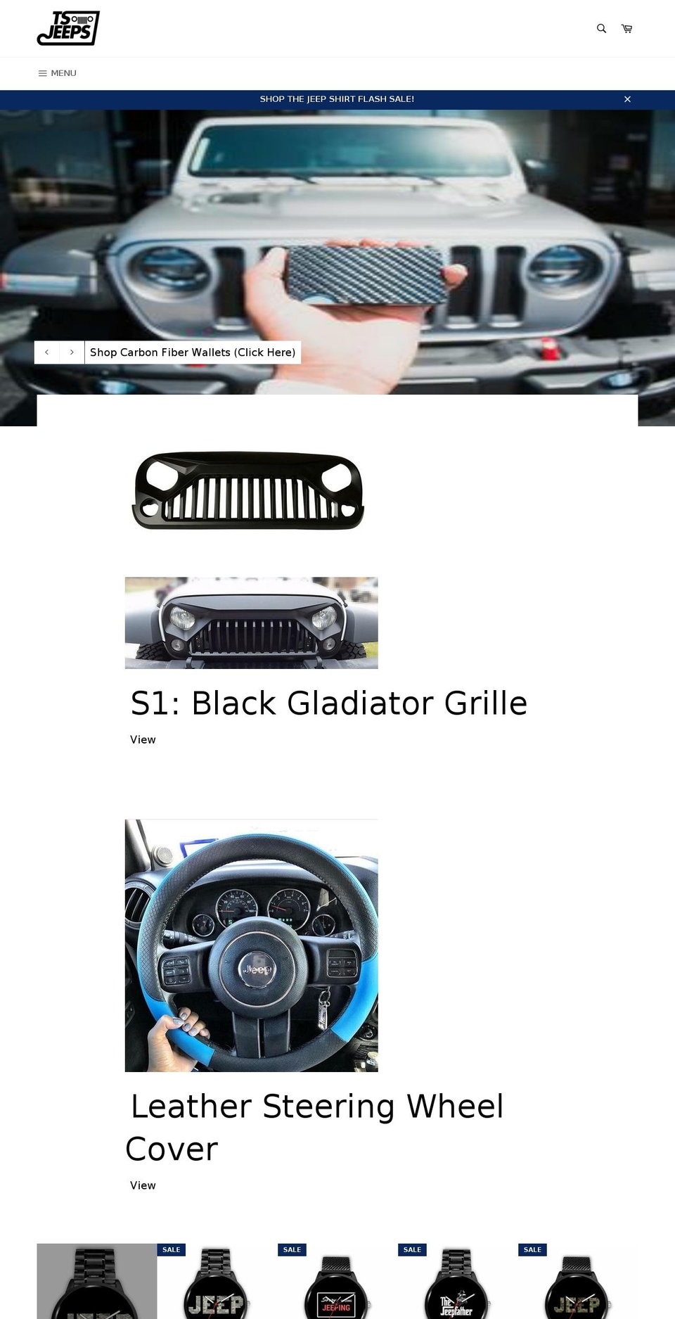 tsjeeps.com — Shopify storefront screenshot
