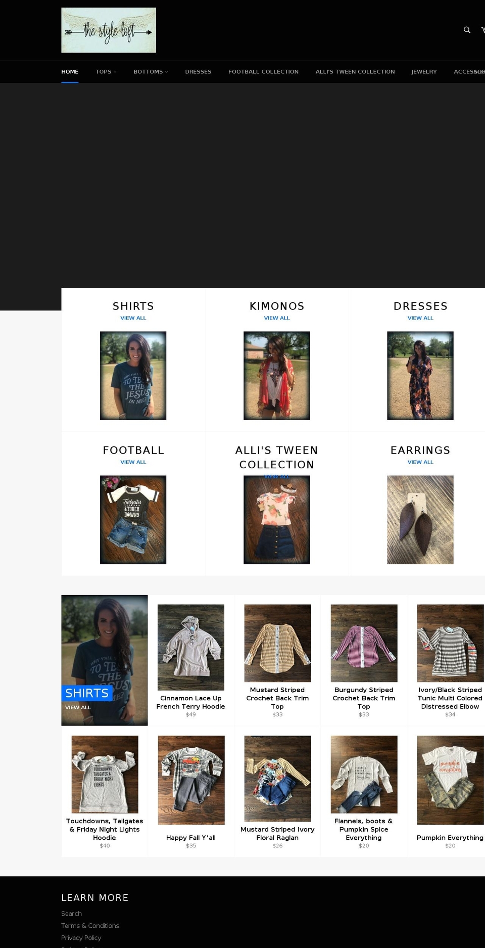 tslboutique.com — Shopify storefront screenshot