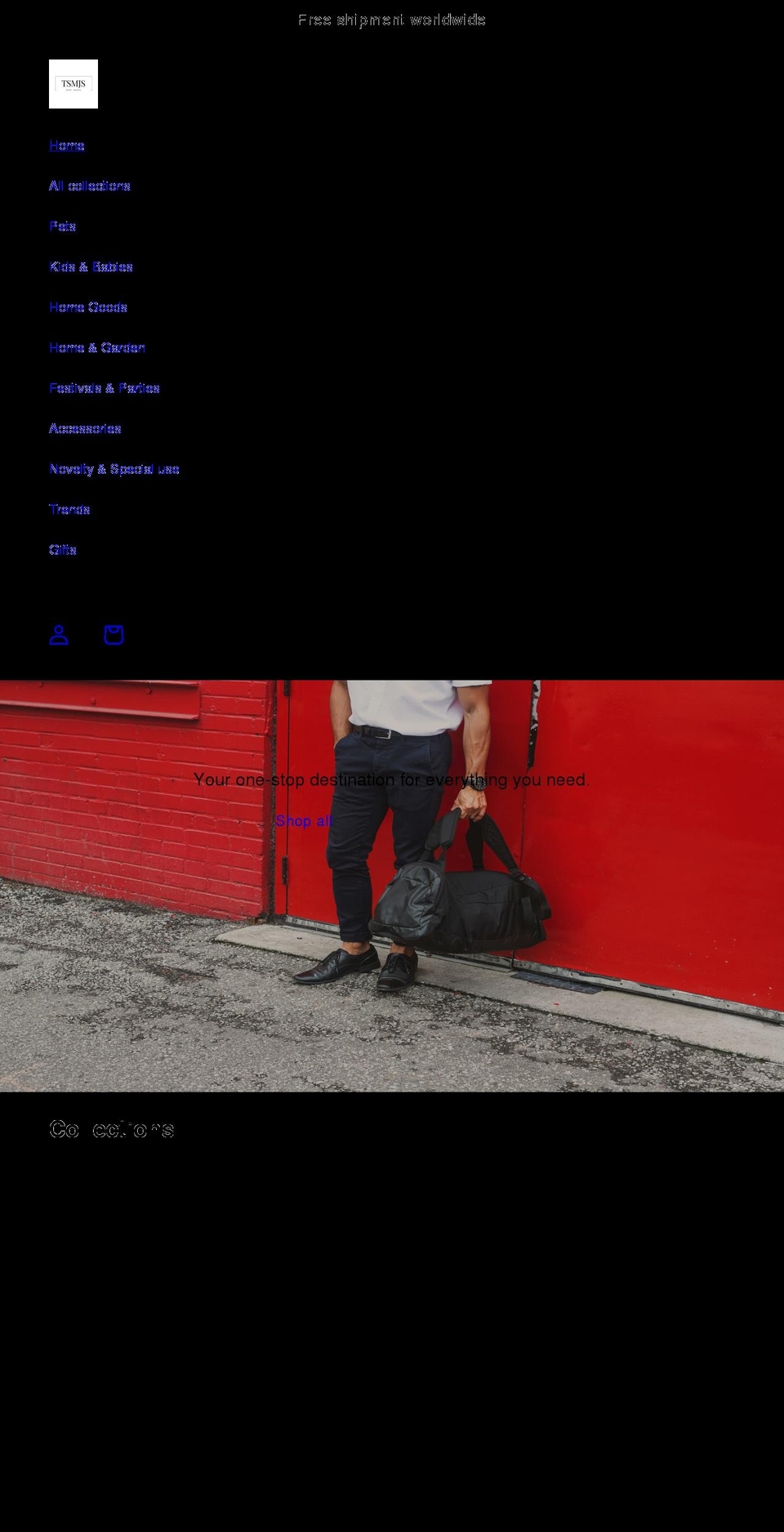 tsmjs.com shopify website screenshot