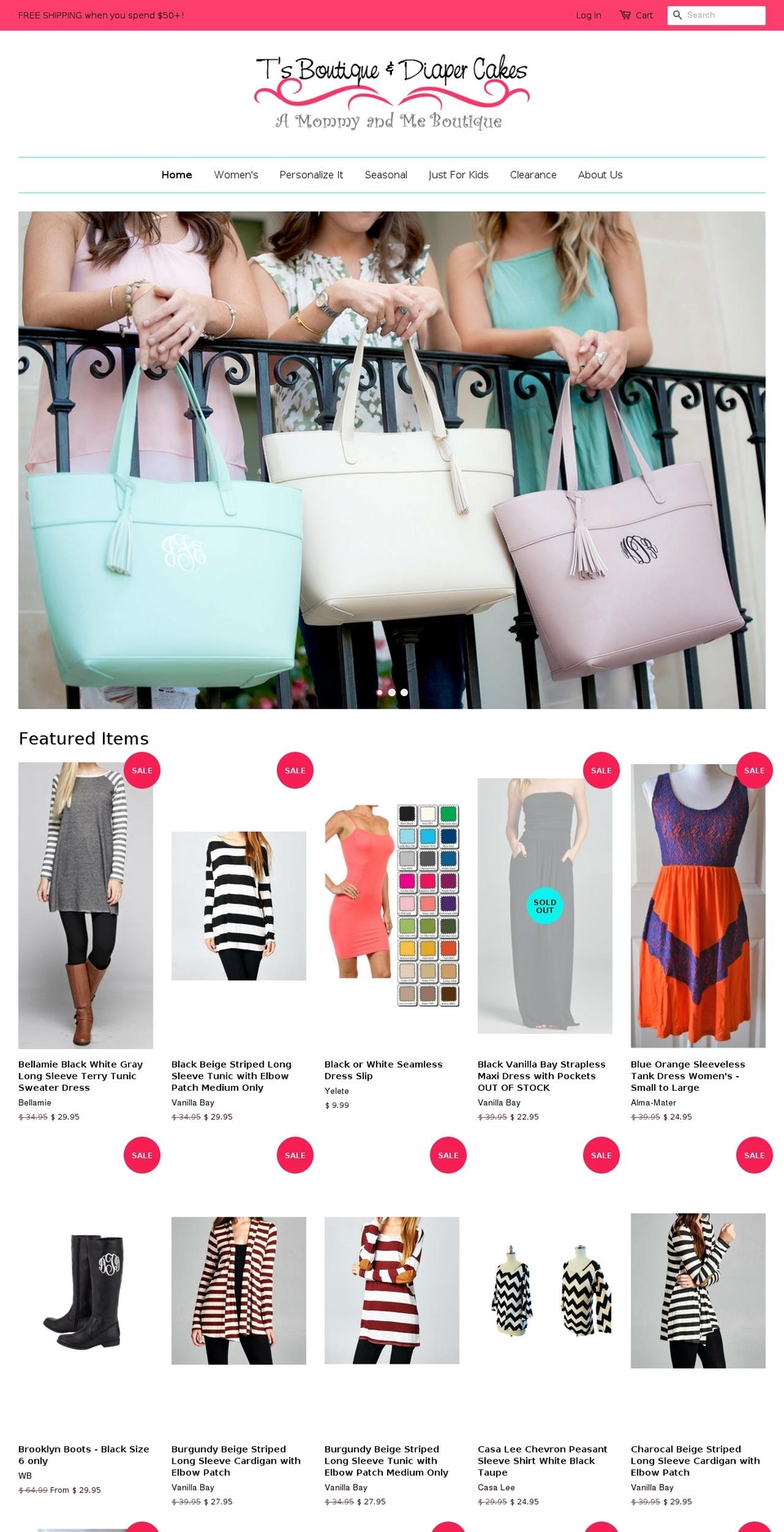 tsmommyandme.com — Shopify storefront screenshot
