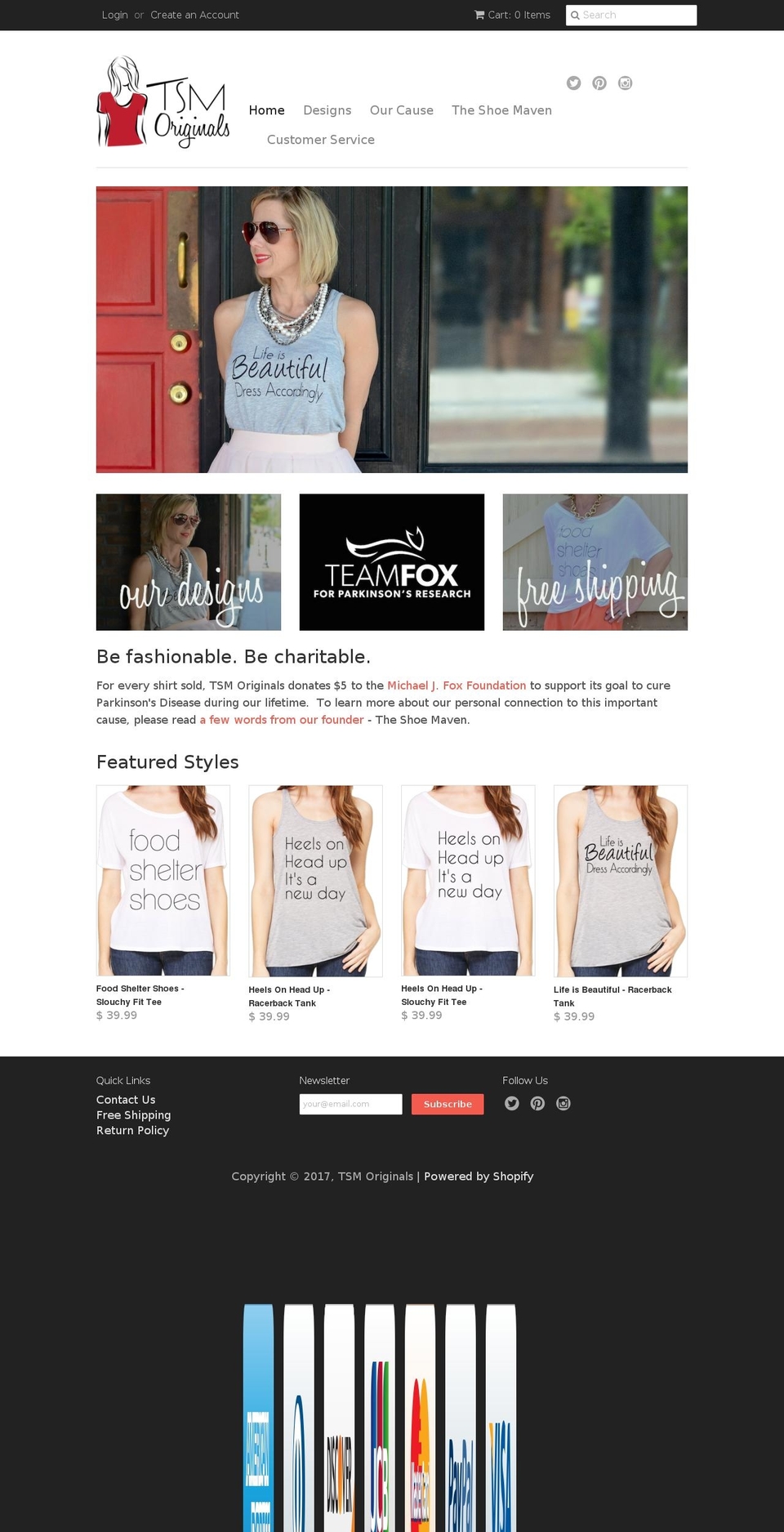 tsmoriginals.com shopify website screenshot