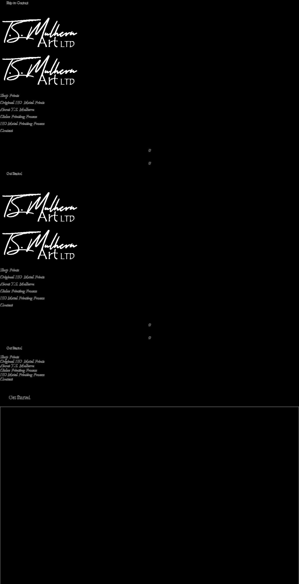 tsmulhernart.com — Shopify storefront screenshot