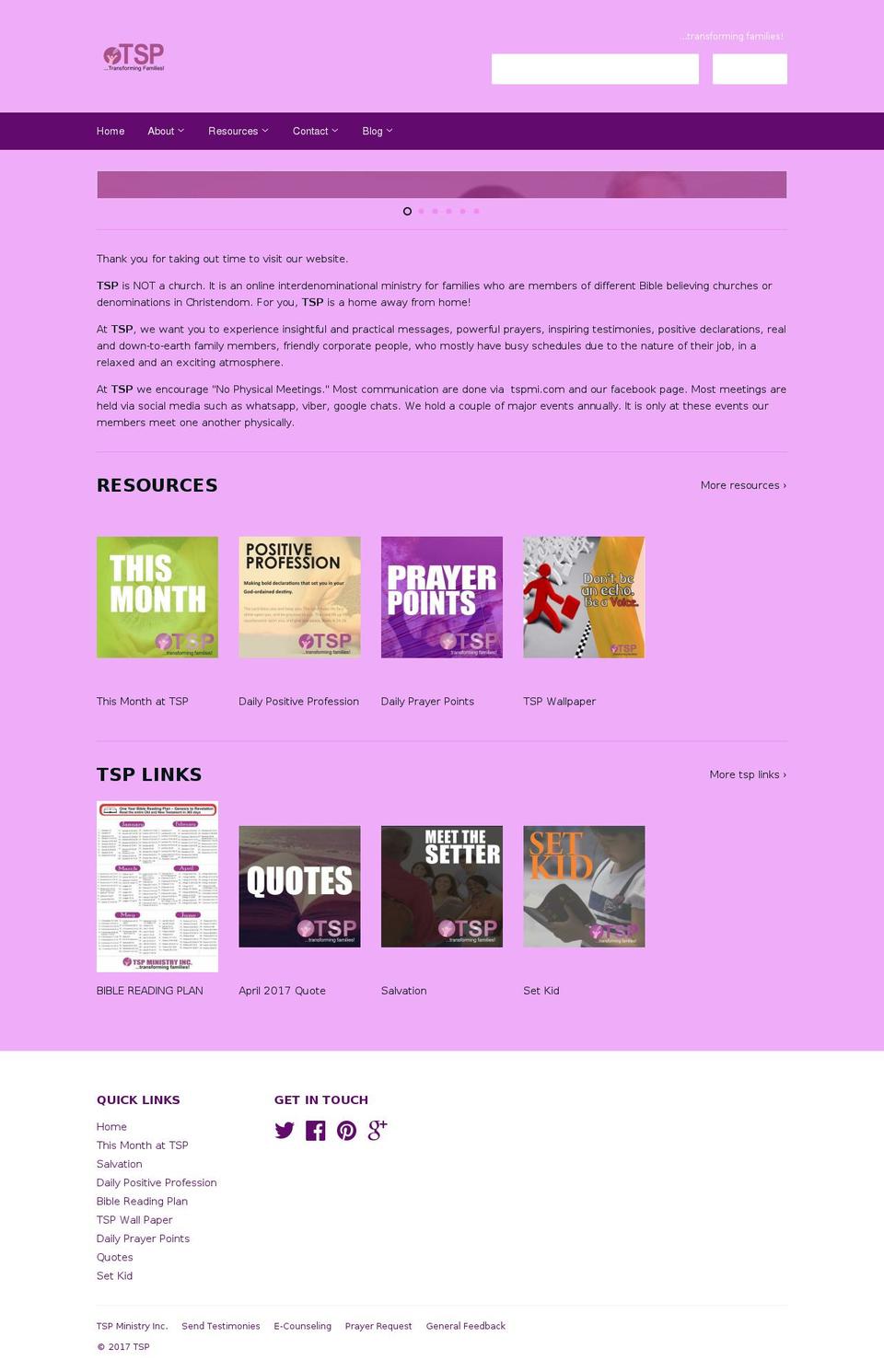 tspmi.com shopify website screenshot