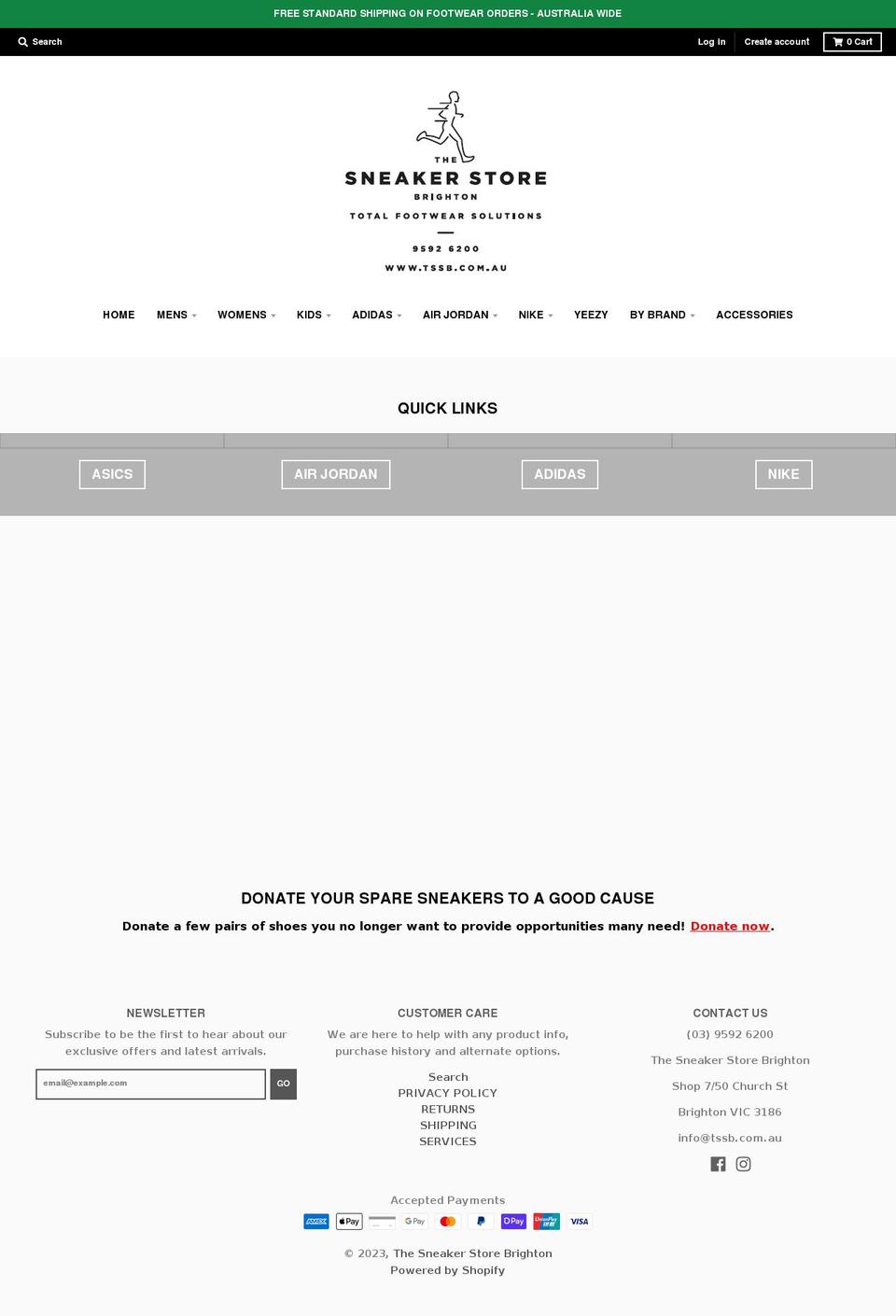 tssb.com.au shopify website screenshot