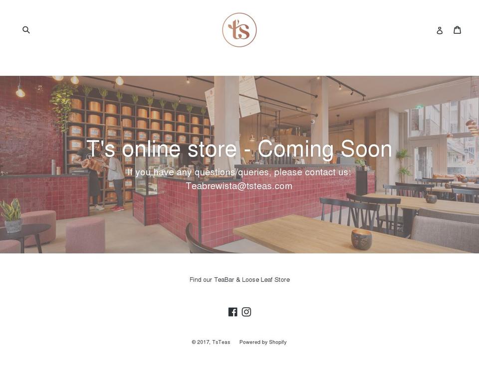 tsteas.com shopify website screenshot