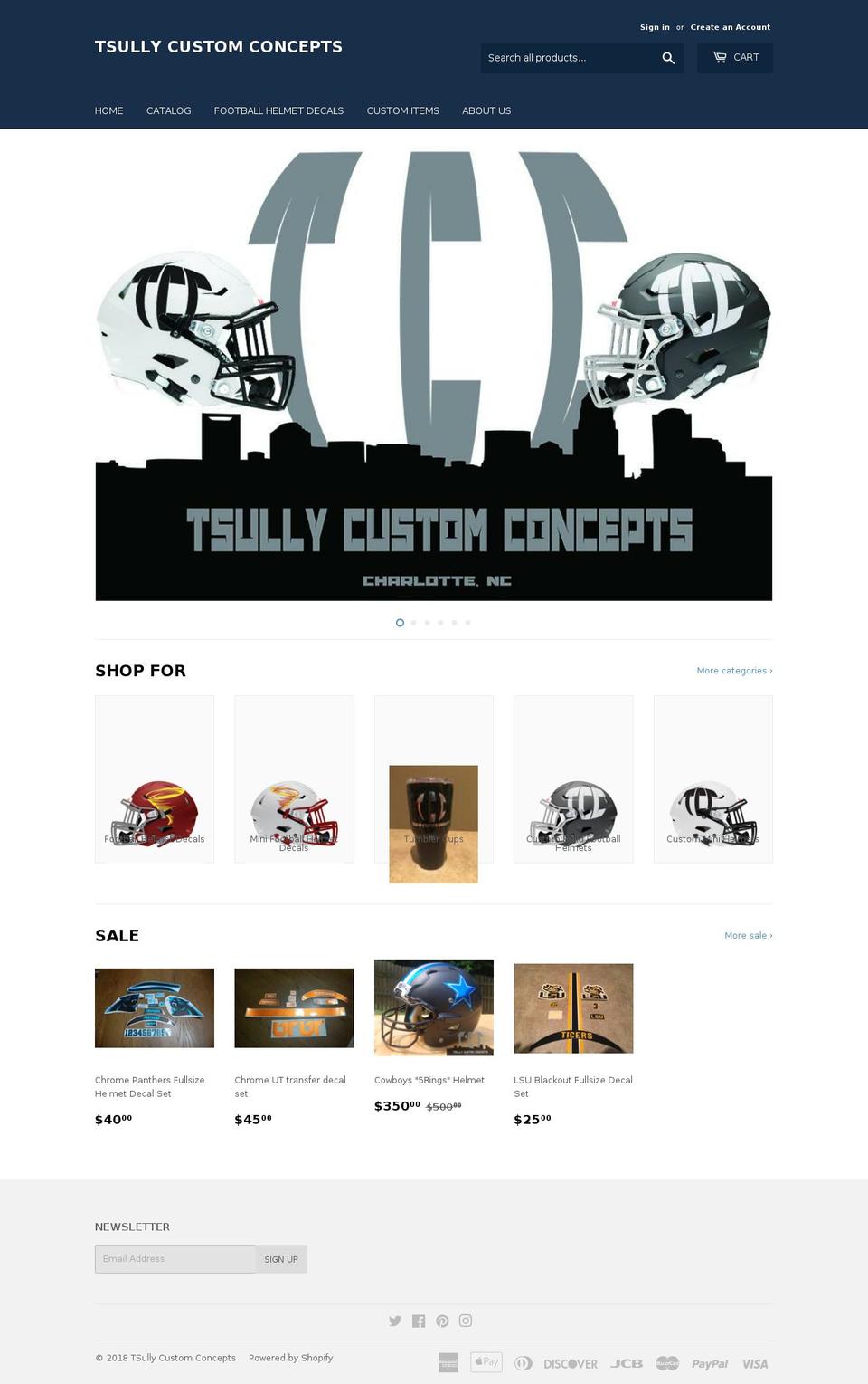 tsullycc.com — Shopify storefront screenshot