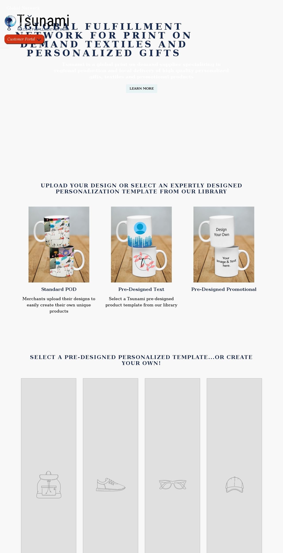 tsunamiapps.com shopify website screenshot