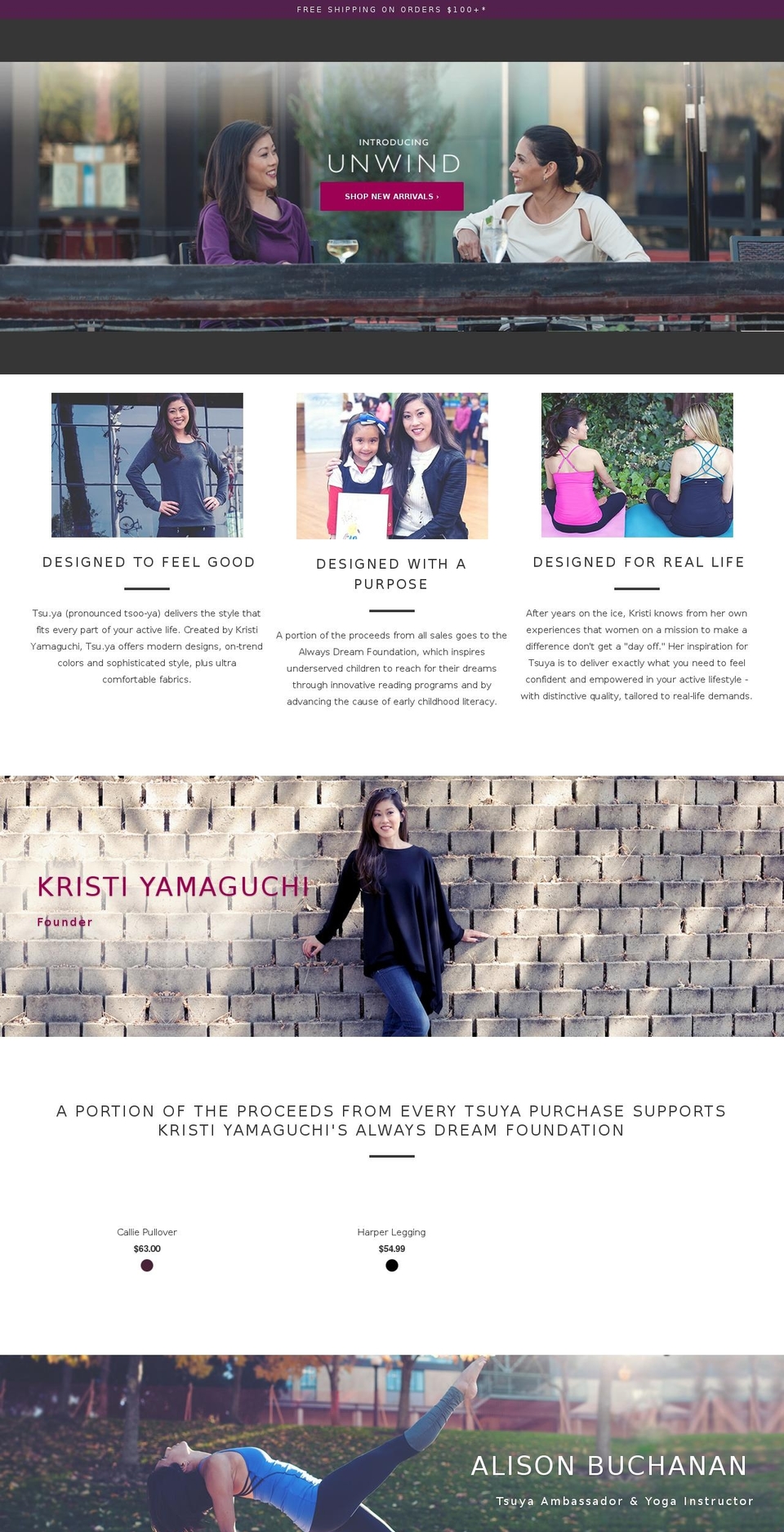 tsuyabrand.info shopify website screenshot