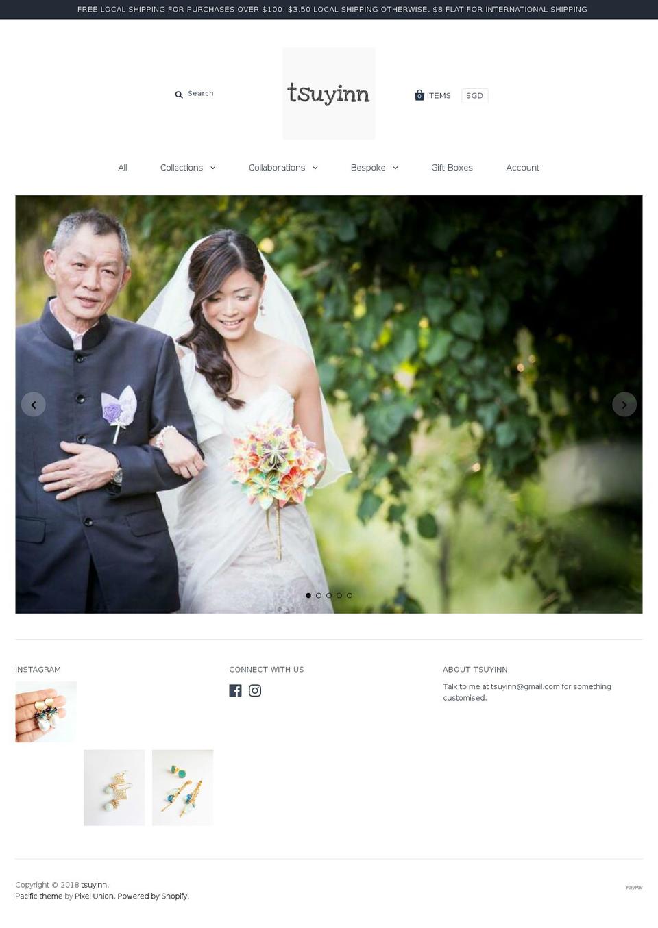 tsuyinn.com shopify website screenshot