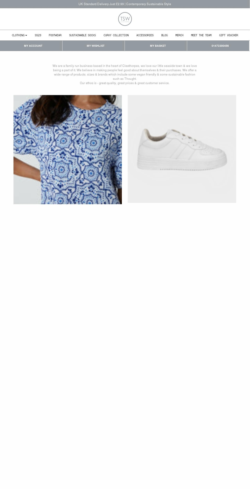 tswcleethorpes.co.uk shopify website screenshot