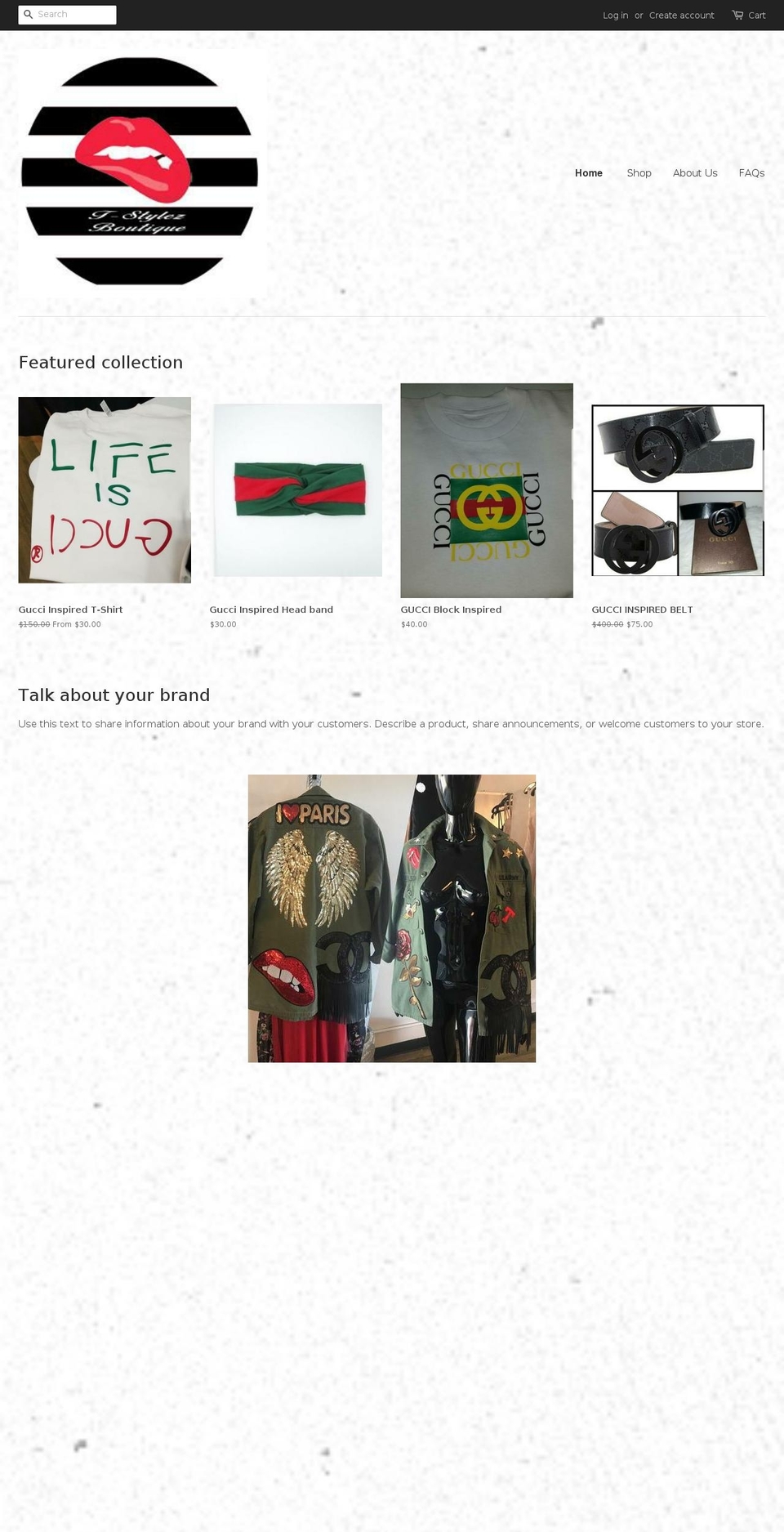 tsylezboutique.com — Shopify storefront screenshot