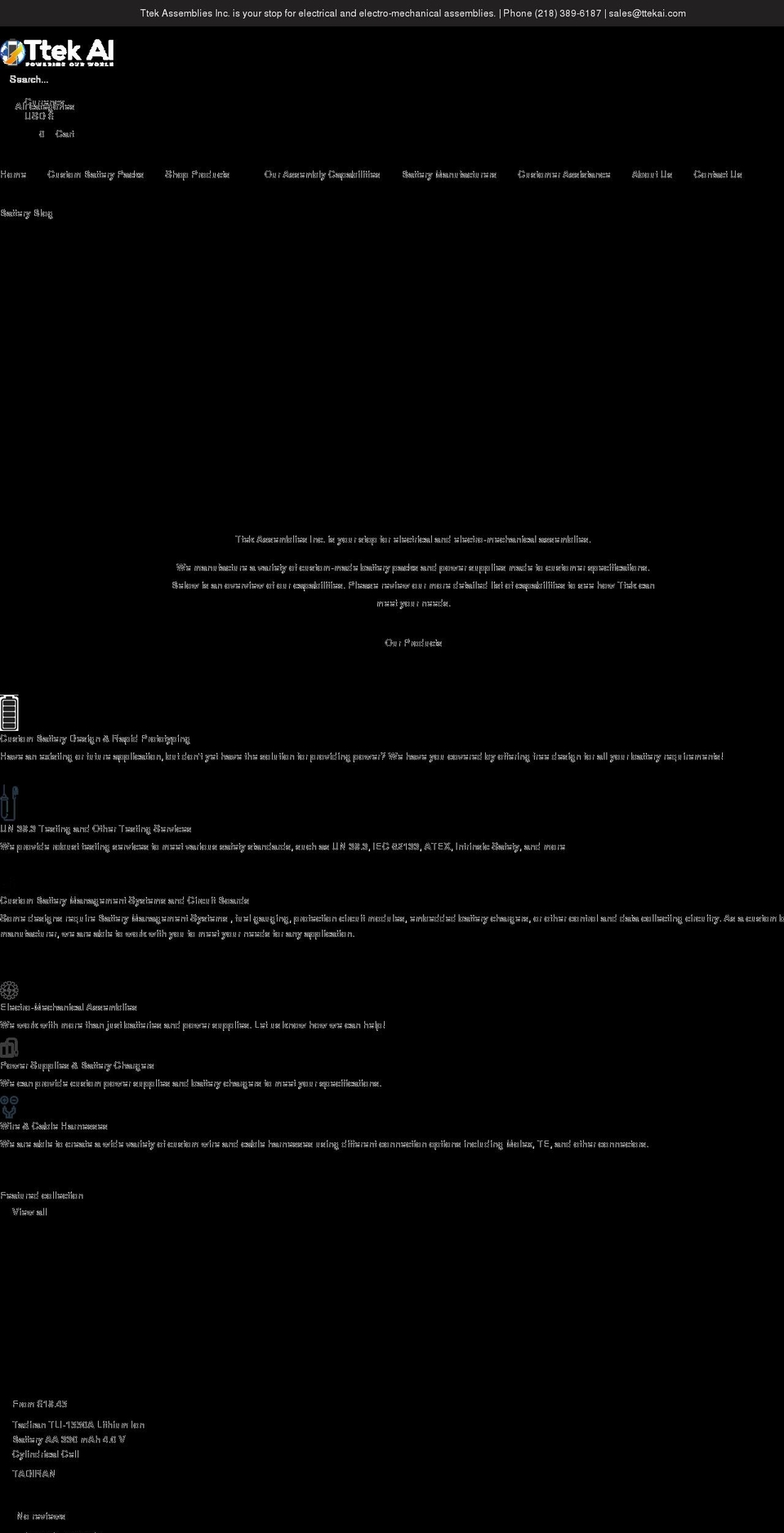 ttekai.com shopify website screenshot