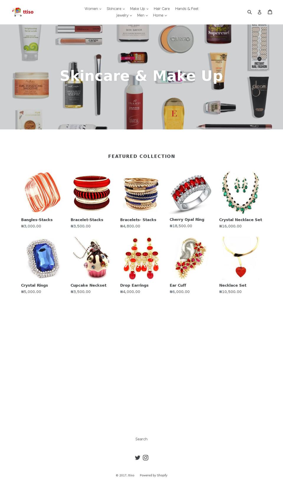 ttiso.com shopify website screenshot