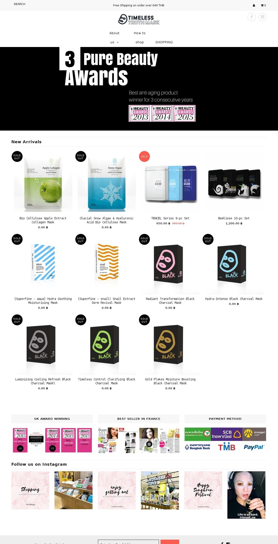 ttmask-th.com — Shopify storefront screenshot